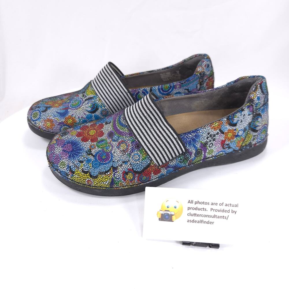 Alegria by PG Lite Glee Hippi Chic Dottie Shoe Womens Size 8.5 38 GLE-356 Multi